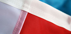 dettaglio finitura bandiera Paraguay di Stato