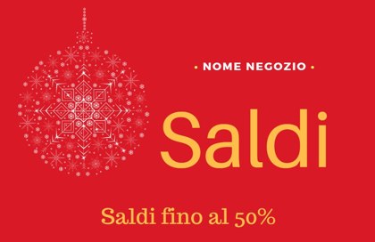 bandiere pubblicitarie per saldi e promozioni