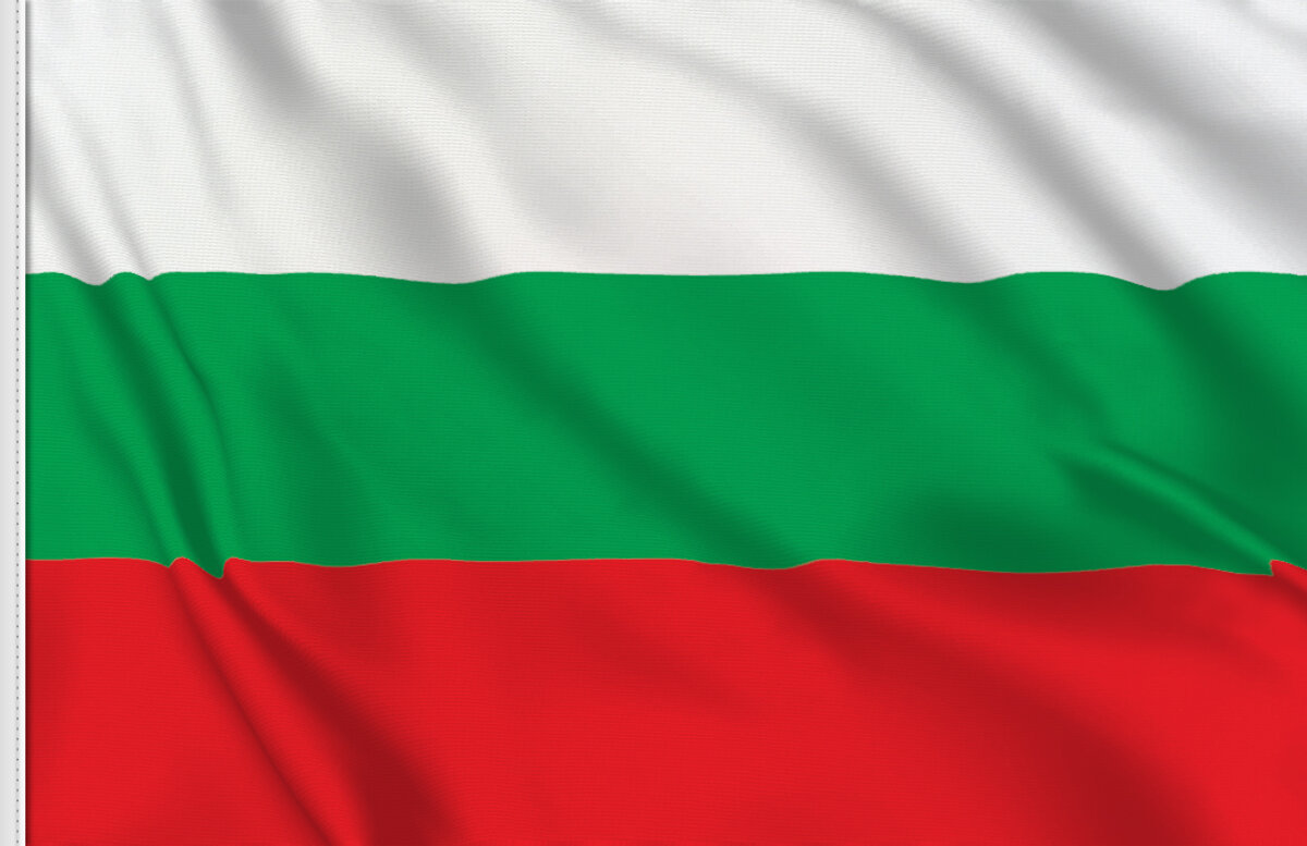 Mini Adesivi Bandiera Bulgaria - 33x20mm Rettangolari - Confezione 12 Pezzi Autoadesivi