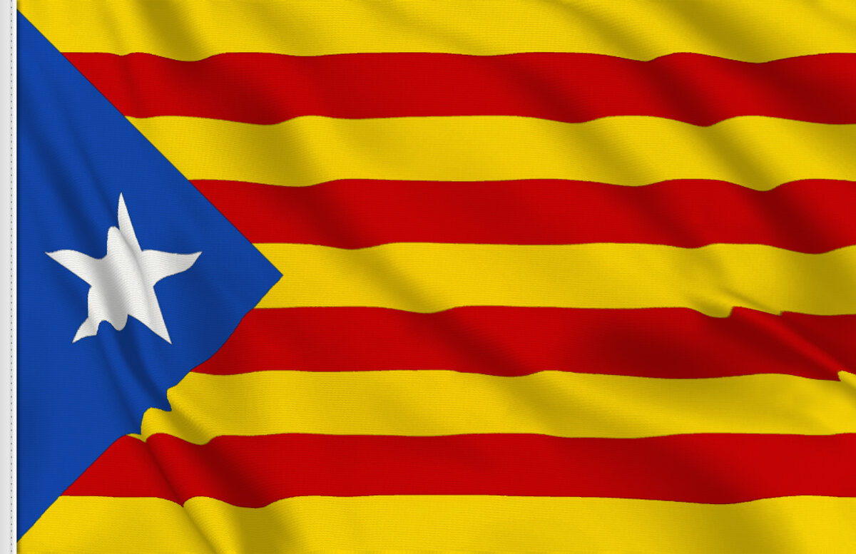 Bandiera Catalogna Estelada Vermella 90x60cm Per Esterno - Bandiera Independentista Catalana In Poliestere - AZ FLAG - Foto 5