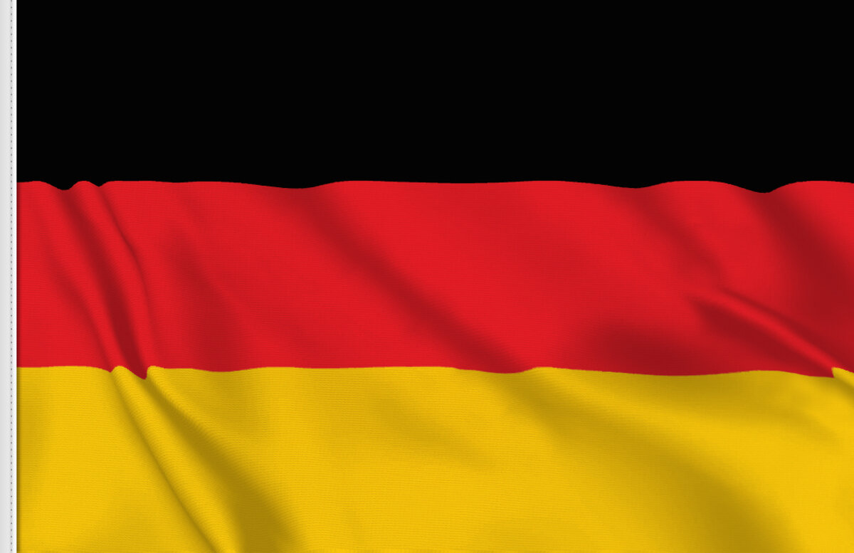 Bandiera tedesca Maglietta Tamponando Husky Dog Germania Calcio 