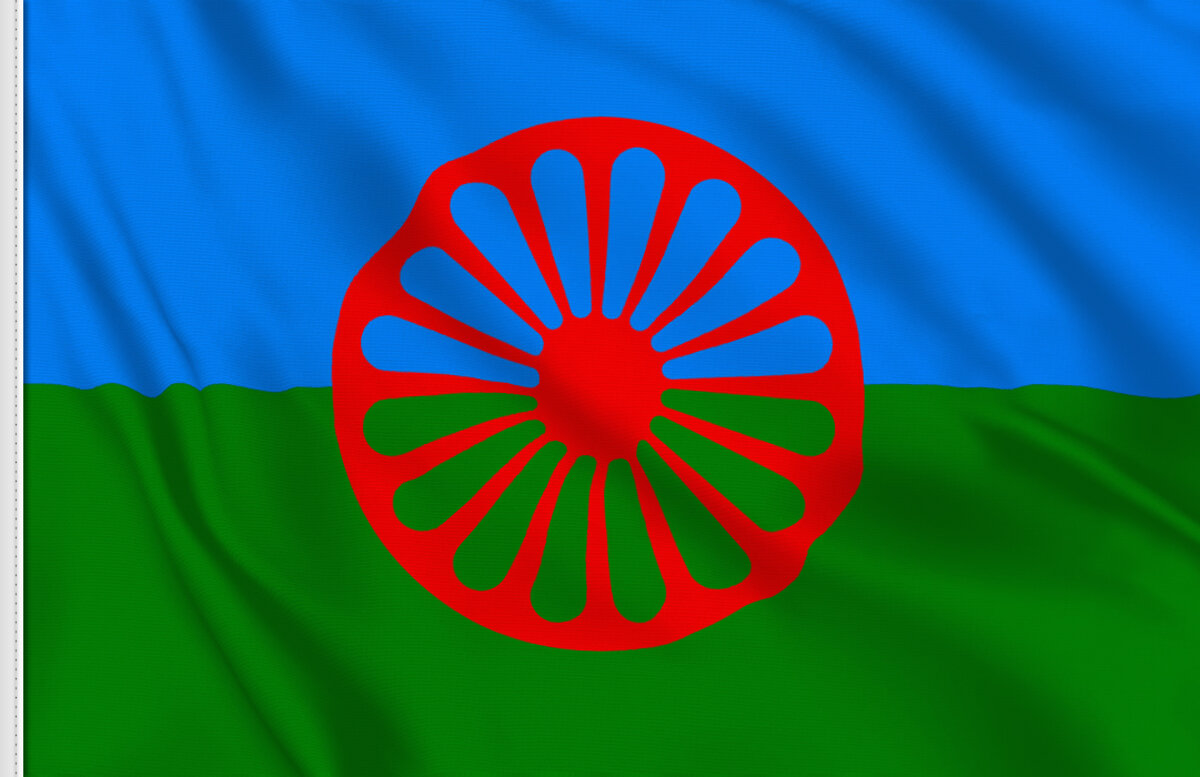 Bandiera del Popolo Rom in vendita | Bandiere.it