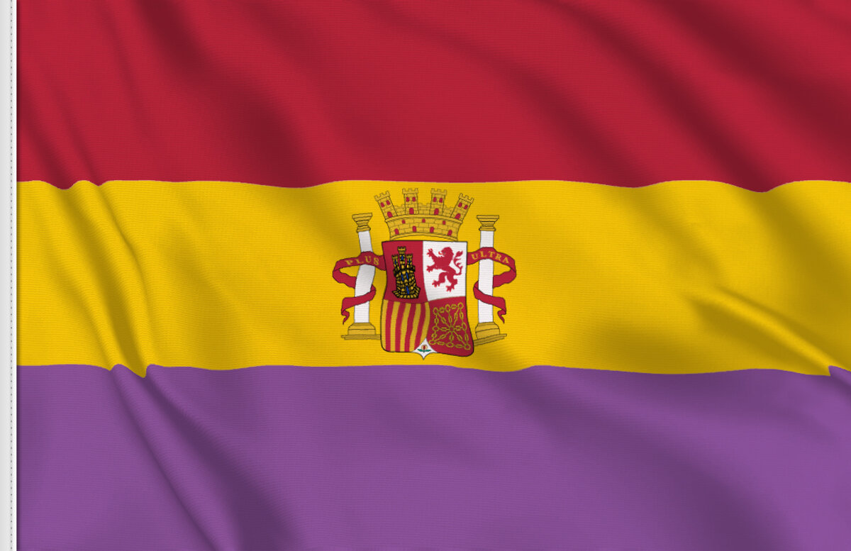 AZ FLAG Bandiera Repubblica Spagnola 150x90cm: Bandiera Spagna Repubblicana Per Interni/Esterni