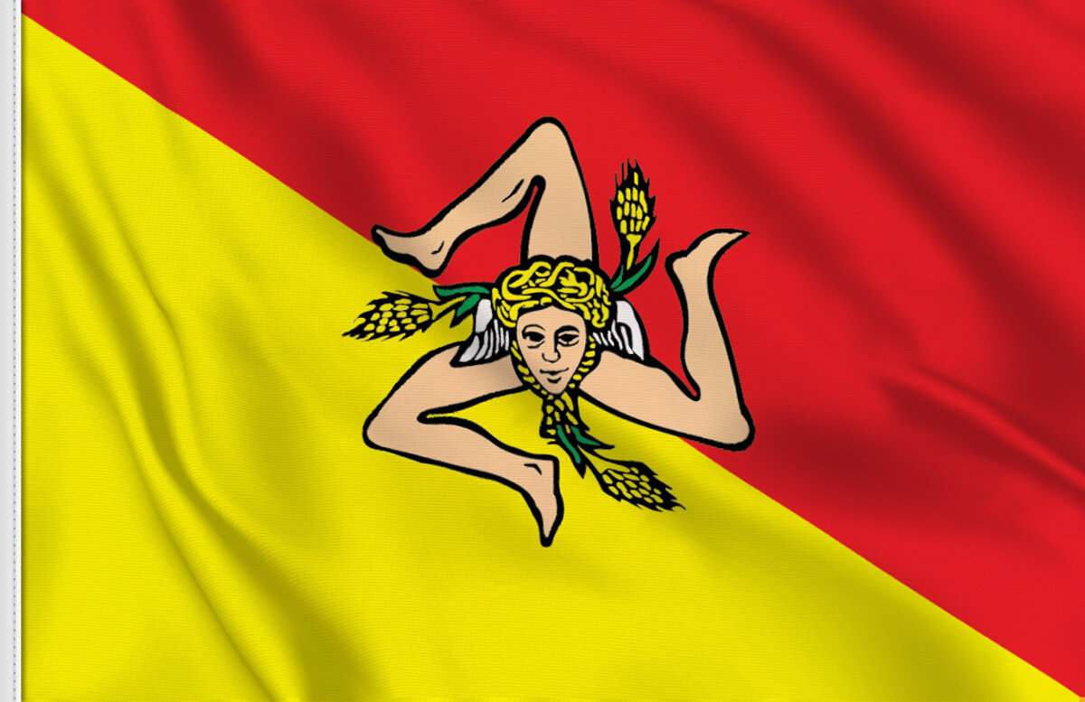 Bandiera Sicilia, bandiera siciliana in vendita Bandiere.it Bandiera Sicilia, bandiera siciliana in vendita Bandiere.it