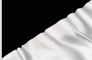 Bandiera Nera bianca diagonale