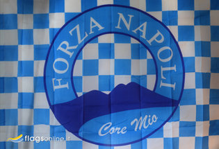 Bandiera Napoli Forza Core Mio