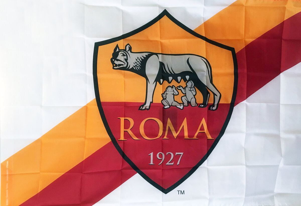 Bandiera AS Roma Ufficiale in vendita, bandiera ufficiale della Roma