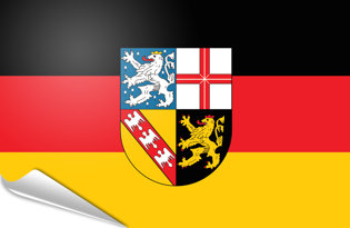 Bandiera adesiva Saar-Saarland