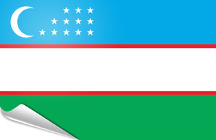 Bandiera adesiva Uzbekistan