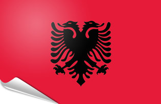 Bandiera adesiva Albania