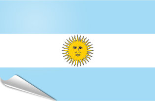 Bandiera adesiva Argentina