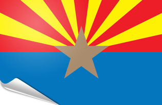 Bandiera adesiva Arizona