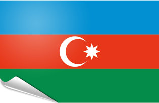 Bandiera adesiva Azerbaigian