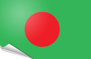 Bandiera adesiva Bangladesh