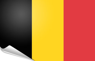 Bandiera adesiva Belgio