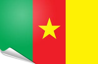 Bandiera adesiva Camerun