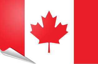 Bandiera adesiva Canada
