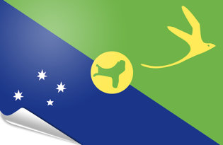 Bandiera adesiva Christmas Island
