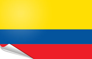 Bandiera adesiva Colombia