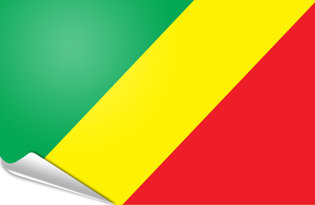 Bandiera adesiva Congo