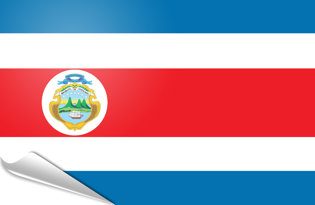 Bandiera adesiva Costa Rica