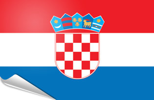 Bandiera adesiva Croazia