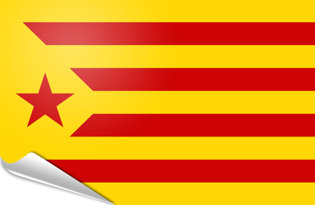 Bandiera adesiva Estelada vermella