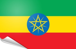 Bandiera adesiva Etiopia