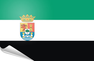 Bandiera adesiva Extremadura