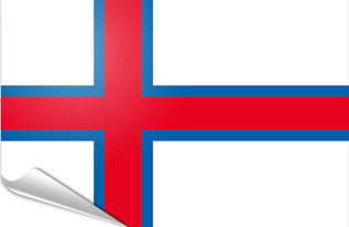 Bandiera adesiva Isole Faroe
