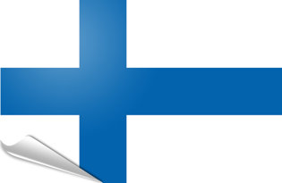 Bandiera adesiva Finlandia