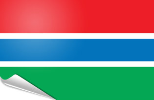 Bandiera adesiva Gambia