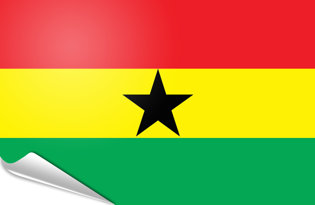 Bandiera adesiva Ghana