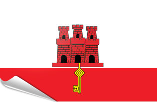 Bandiera adesiva Gibilterra