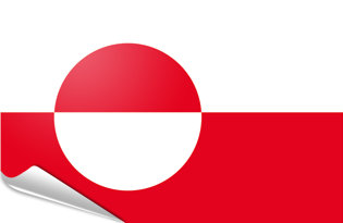 Bandiera adesiva Groenlandia