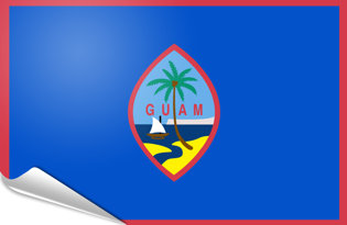 Bandiera adesiva Guam