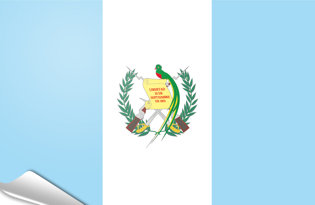 Bandiera adesiva Guatemala