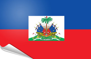 Bandiera adesiva Haiti Stato