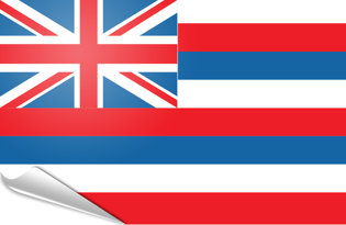Bandiera adesiva Hawaii