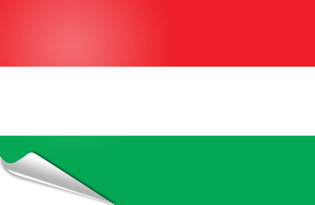 Bandiera adesiva Ungheria