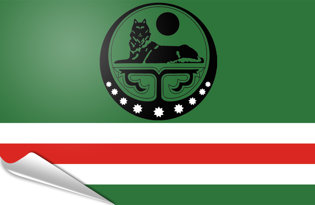 Bandiera adesiva Repubblica Cecena Ichkeria