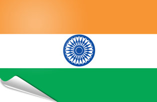 Bandiera adesiva India
