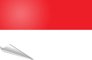 Bandiera adesiva Indonesia