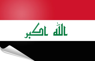 Bandiera adesiva Iraq