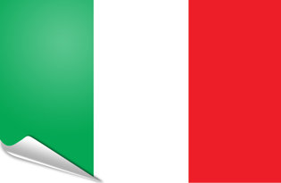 Bandiera adesiva Italia