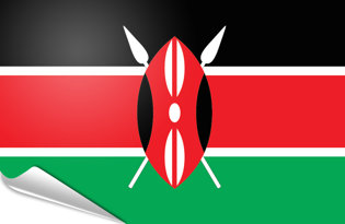 Bandiera adesiva Kenia