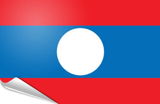 Bandiera adesiva Laos