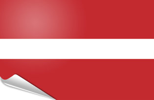Bandiera adesiva Lettonia