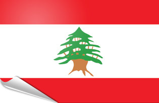 Bandiera adesiva Libano