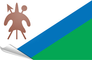 Bandiera adesiva Lesoto